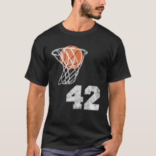 Vintage Basketball Jersey Number 42 Player Number T-Shirt
