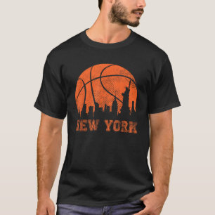 Vintage Basketball New York City Skyline Outfit T T-Shirt