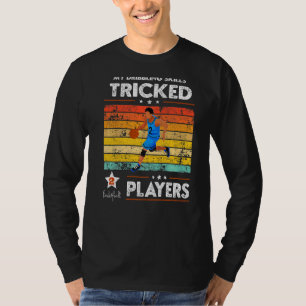 Vintage Basketball Skills Dribbling 2 Players Bask T-Shirt