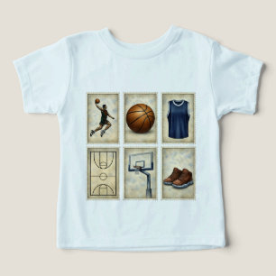 Vintage Basketball Stamps Sports Collection