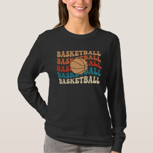 Vintage Basketball Typography Retro Sports Design T-Shirt
