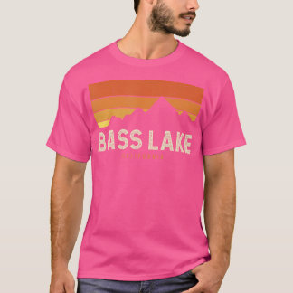Vintage Bass Lake California Mountains Hiking Suns T-Shirt