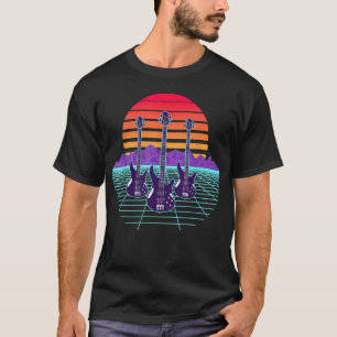 Vintage Bassist Player, Bass Guitar Guitarist Musi T-Shirt