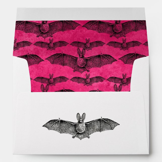 Vintage Bat Gothic Fantasy Envelope (Back (Bottom))