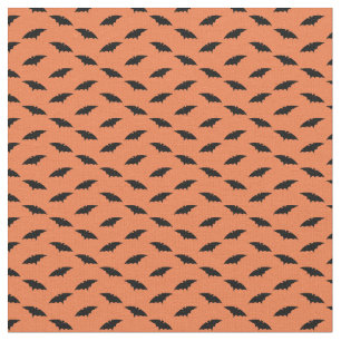 Vintage Bat Silhouettes Halloween CUSTOM BG COLOR Fabric