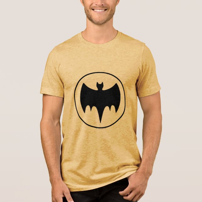 Vintage Bat Symbol Tri-Blend Shirt (Front)