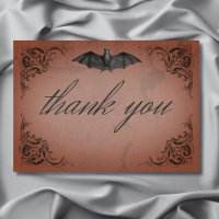 Vintage Bat Until Death Rust Wedding