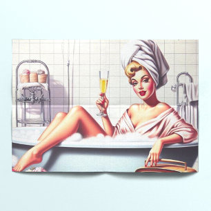 Vintage Bath Pin-Up Tissue Paper