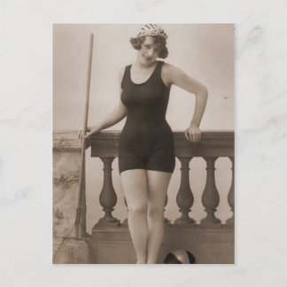 Vintage Bathing Beauty Flapper Girl Portraits Postcard