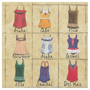 Vintage Bathing Suits Fabric