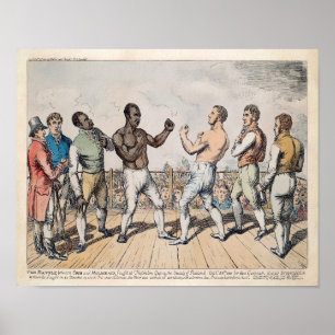 Vintage Battle between Crib and Molineau Poster