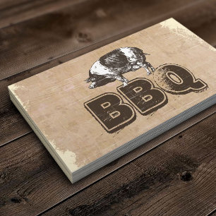 Vintage BBQ Pork Business Card
