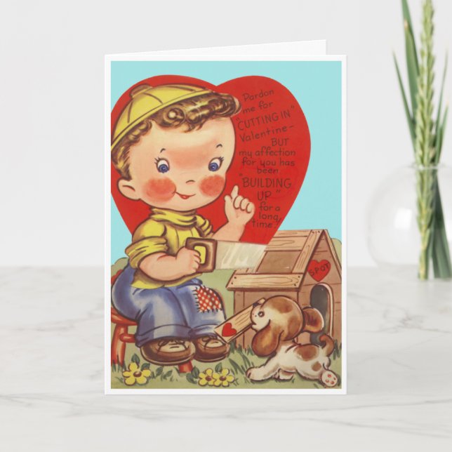 Vintage Be Mine Holiday Card (Front)