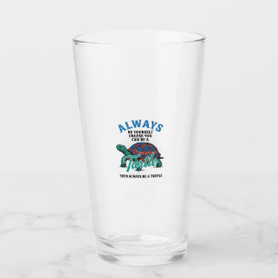 Vintage Be Yourself Turtle Shirt Design_1 Glass