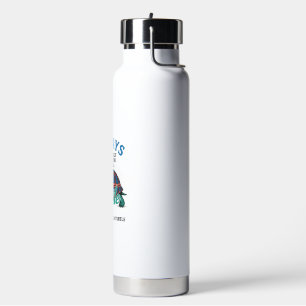Vintage Be Yourself Turtle Shirt Design_1 Water Bottle
