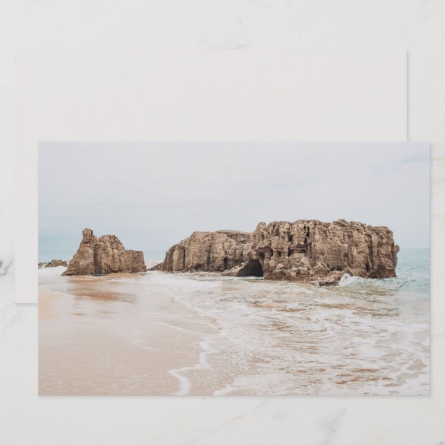 Vintage beach aesthetic scrapbook paper (Front/Back)