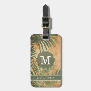 Vintage Beach Background Luggage Tag