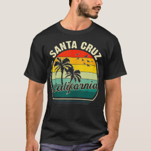 Vintage Beach California Summer Sunset Palm T-Shirt