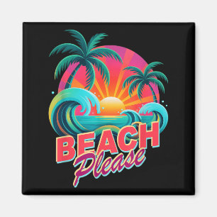 Vintage beach cruising vacation trip off duty magnet