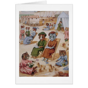 Vintage - Beach Day for Cats,