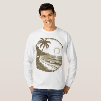Vintage beach design of sea and sun T-Shirt