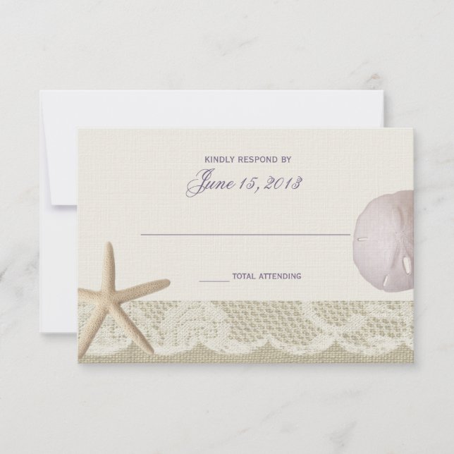 Vintage Beach Ivory and Purple Response (Front)