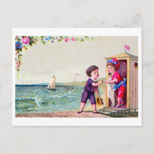 Vintage Beach Postcard Reproduction
