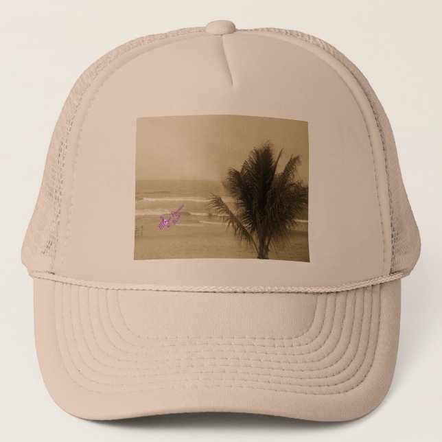 Vintage Beach Trucker Hat (Front)