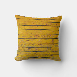 Vintage beach wood background - Old weathered wood Cushion