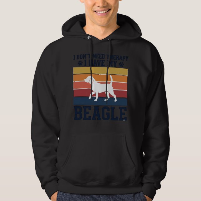 Vintage Beagle Dog Therapy Shirt Design_1 (Front)