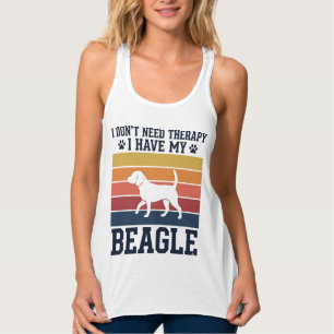 Vintage Beagle Dog Therapy Shirt Design_1