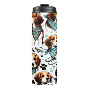 Vintage Beagle Puppy Seamless Thermal Tumbler
