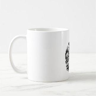 Vintage Beagle Scout - Adventure Dog Woodcut Art Coffee Mug
