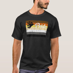 Vintage Bear Brotherhood Gay Pride Rainbow Word T-Shirt