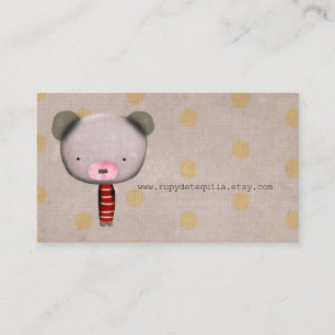 VINTAGE BEAR BUSINESS CARD