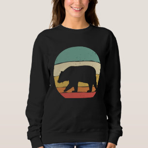 Vintage Bear For Retro Wild Animal Grizzly Brown B Sweatshirt