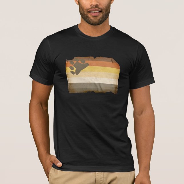 Vintage bear pride flag T-Shirt (Front)