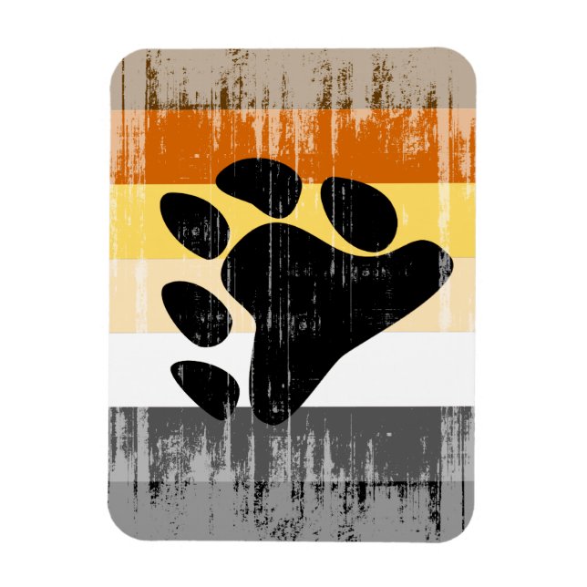 Vintage Bear Pride Magnet (Vertical)