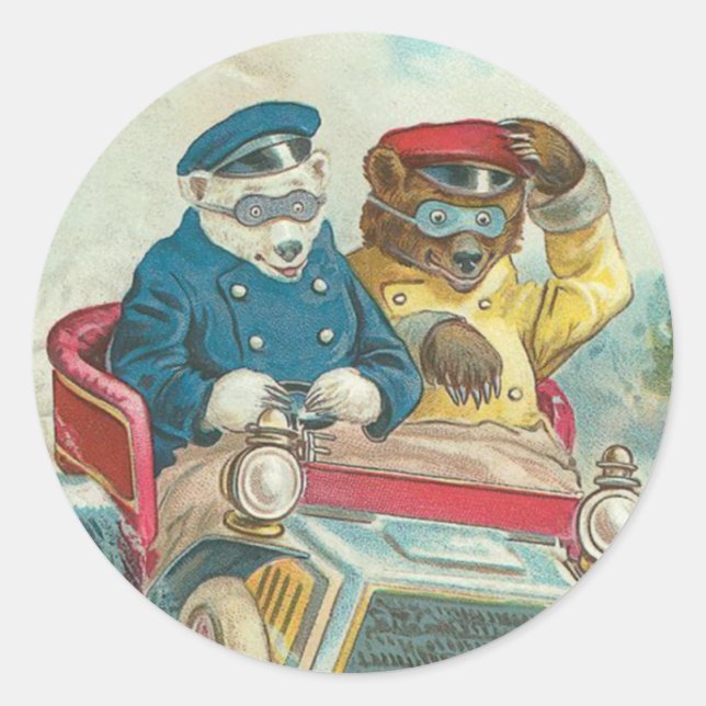 Vintage Bear Stickers (Front)
