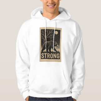 Vintage Bear Strength Hoodie