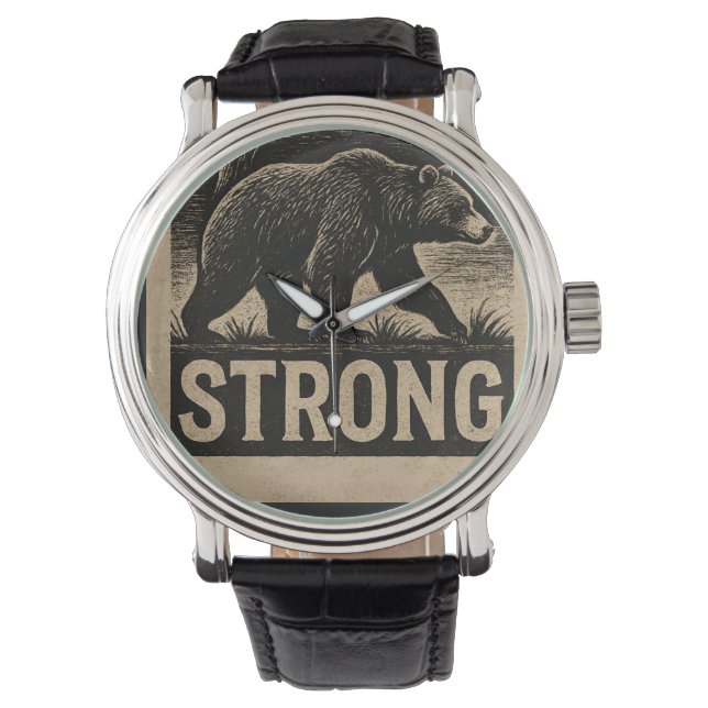 Vintage Bear Strength Watch (Front)
