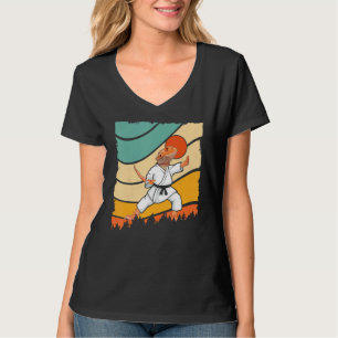 Vintage Bearded dragons doing Karate Samurai Ninja T-Shirt