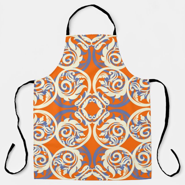 Vintage beautiful background, seamless pattern, lu apron (Front)