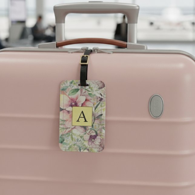 Vintage Beautiful Blush Florals Luggage Tag (Creator Uploaded)
