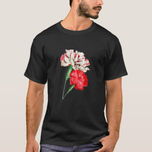 Vintage Beautiful Carnation Floral Flower Women G T-Shirt
