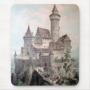 Vintage - Beautiful Old Castle Mouse Pad
