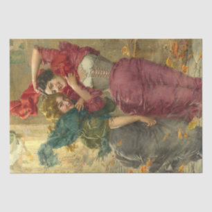 Vintage Beautiful Women Decoupage Decoupaging Tissue Paper