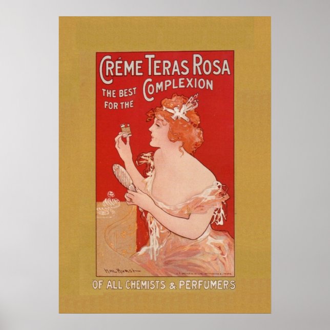 Vintage Beauty Advertisement Poster (Front)