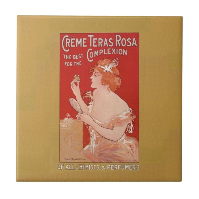 Vintage Beauty Advertisement Tile (Front)