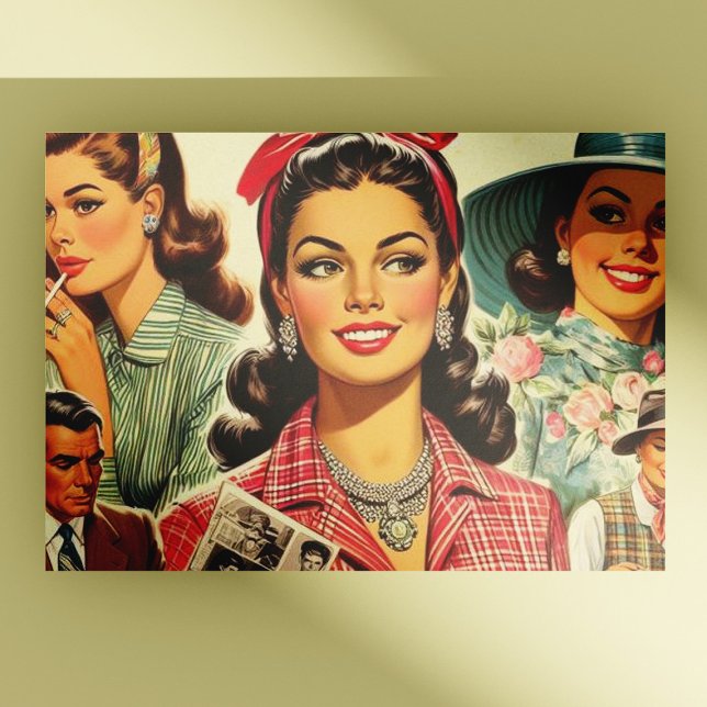 Vintage Beauty Fashion Girls Postcard (Creator Uploaded)